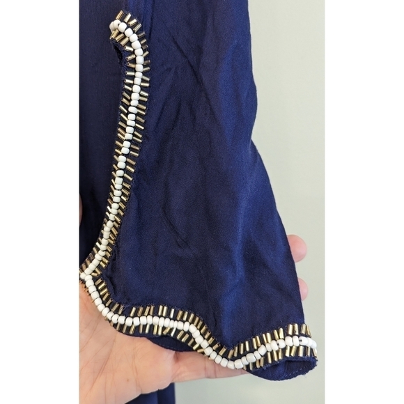 Lilly Pulitzer Sarah Embellished Tunic Viscose Beaded Dress Small - Picture 4 of 9